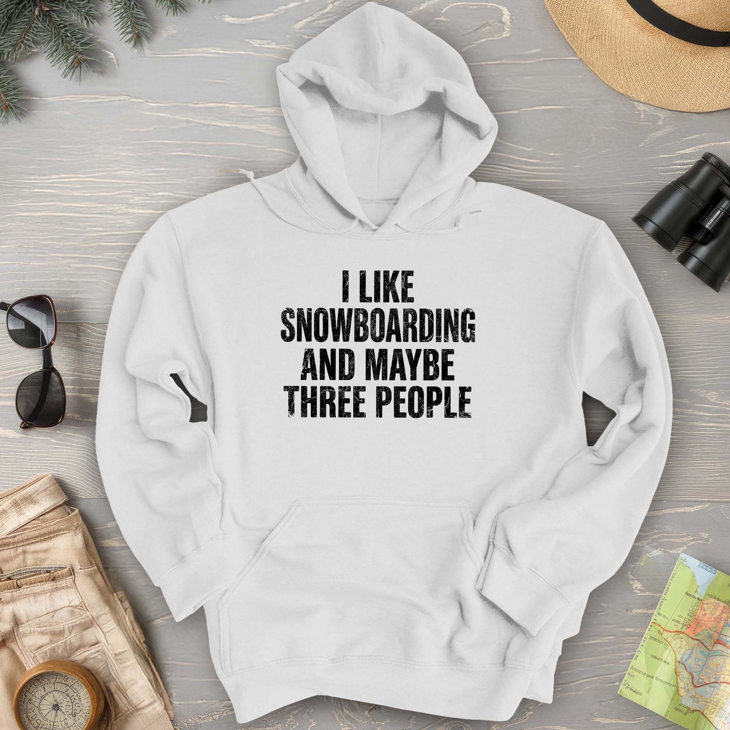 I Like Snowboarding Hoodie