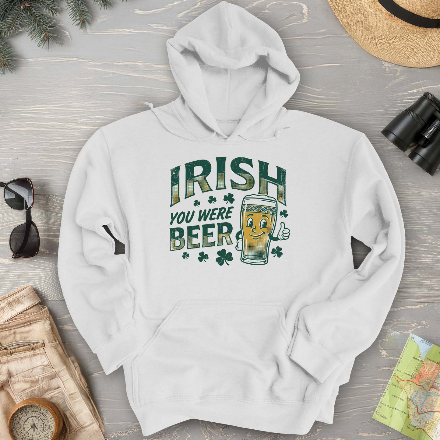 Irish You Were Beer Hoodie