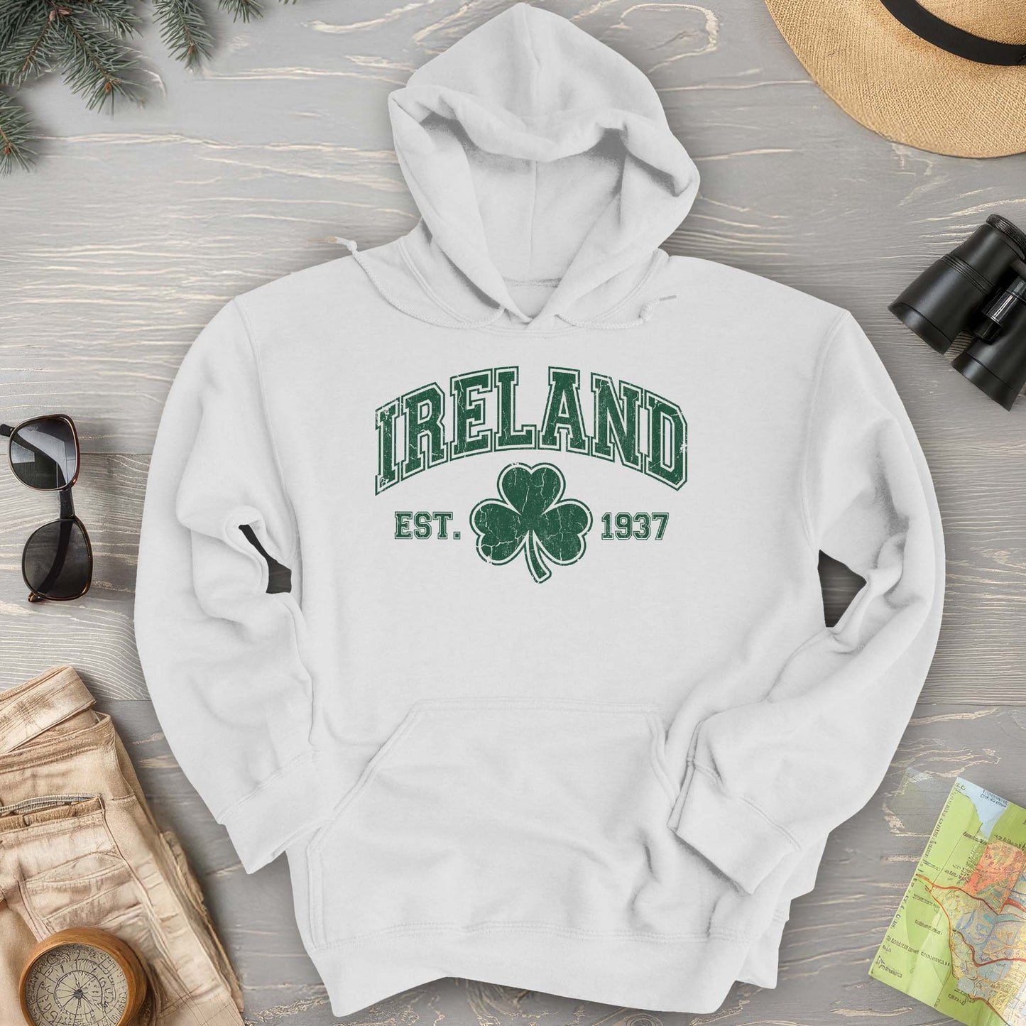 Ireland Vintage Varsity Hoodie