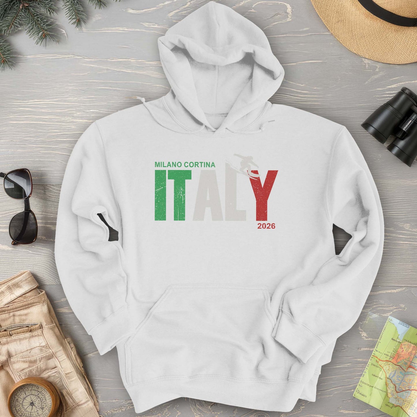 Milano Cortina Snowboarder Hoodie