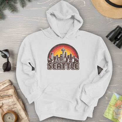 Seattle Retro Sunset Hoodie