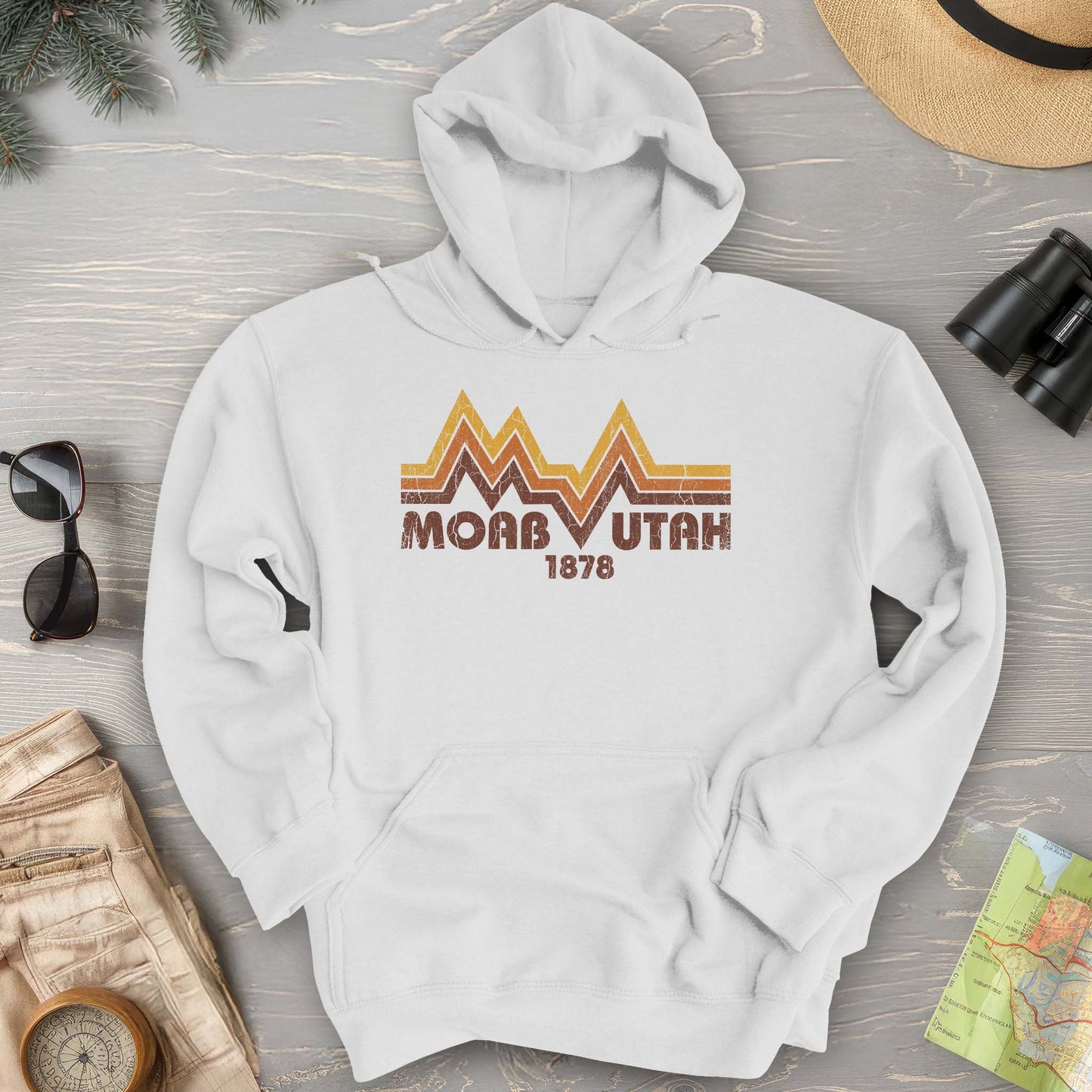Moab Utah Retro Hoodie