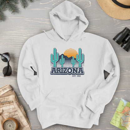 Arizona Retro Cactus Hoodie