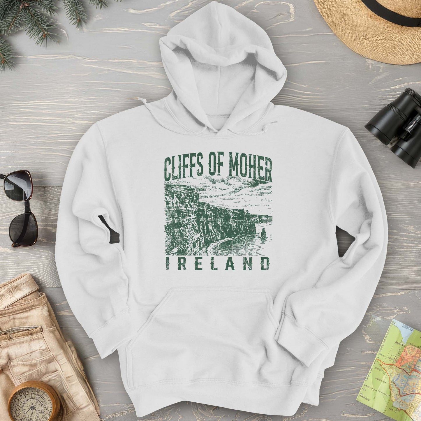 Cliffs Of Moher Sketch Hoodie