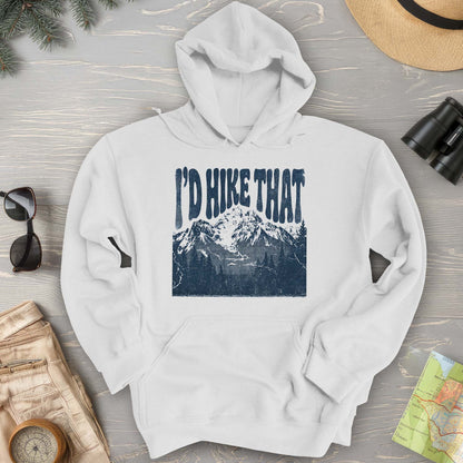 I'd Hike That Retro Hoodie
