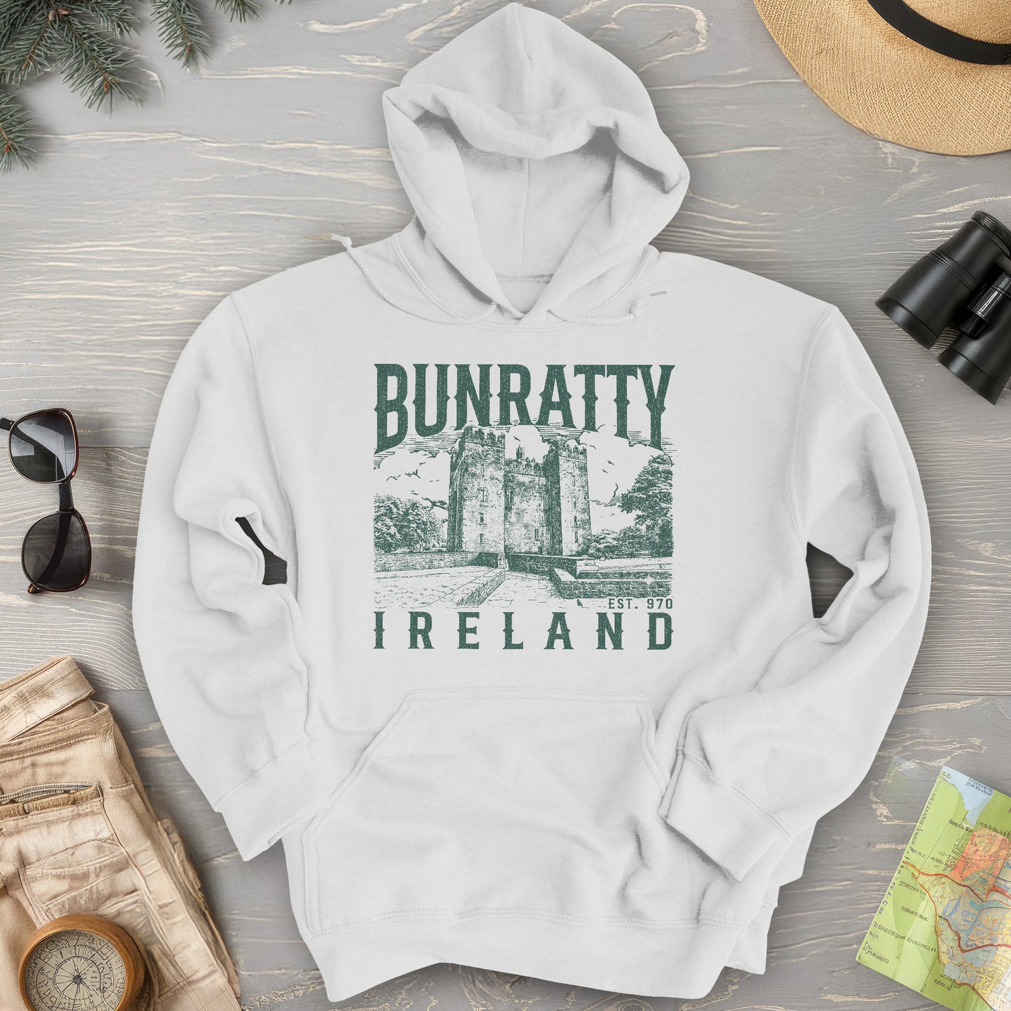 Bunratty Ireland Sketch Hoodie