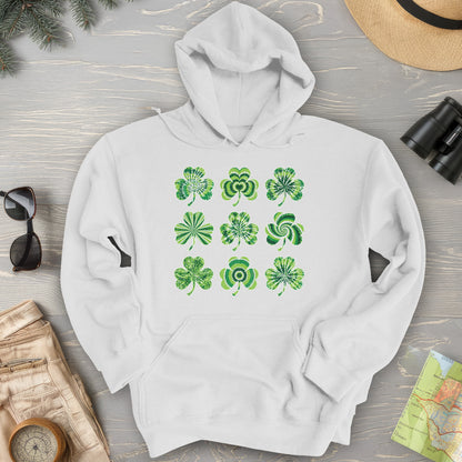 Tie-Dye Shamrocks Hoodie