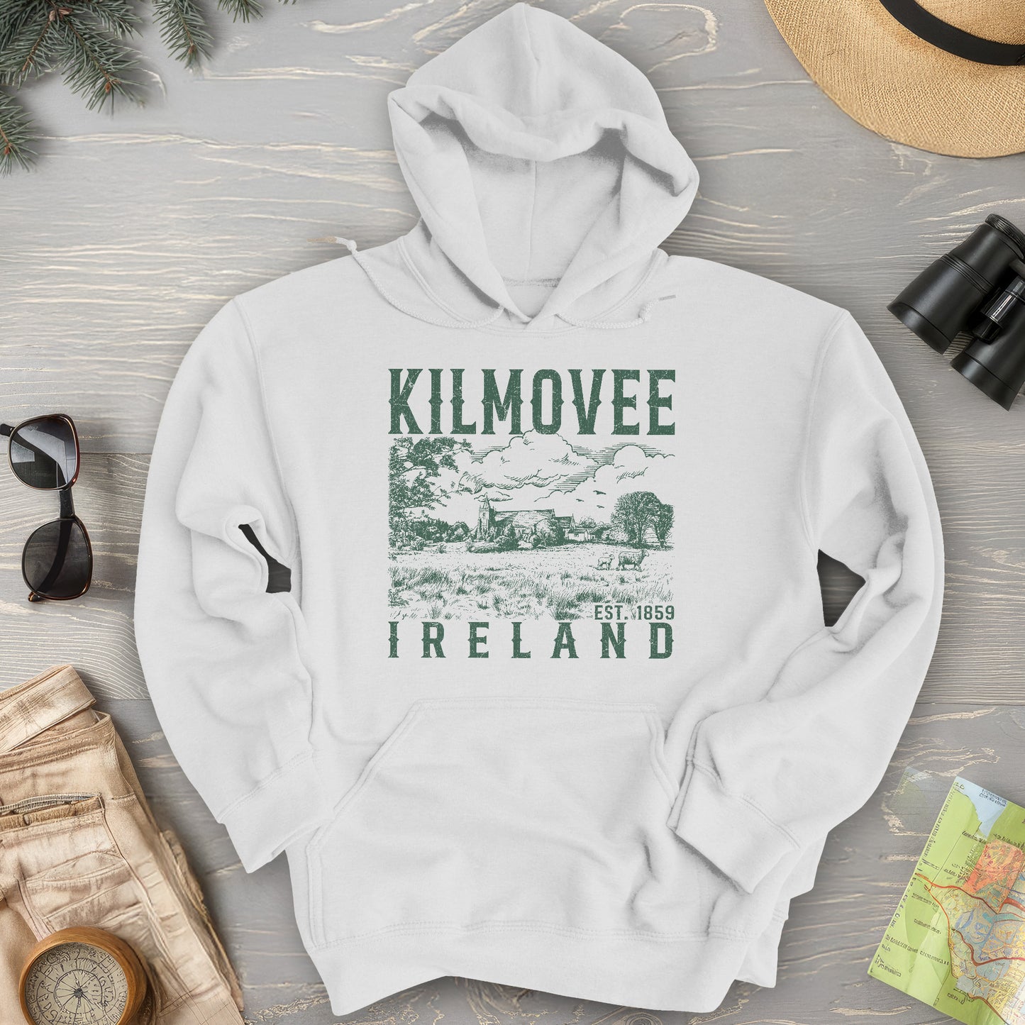 Kilmovee Ireland Sketch Hoodie