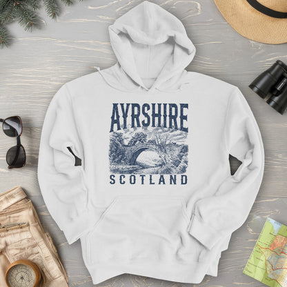 Ayrshire Scotland Sketch Hoodie