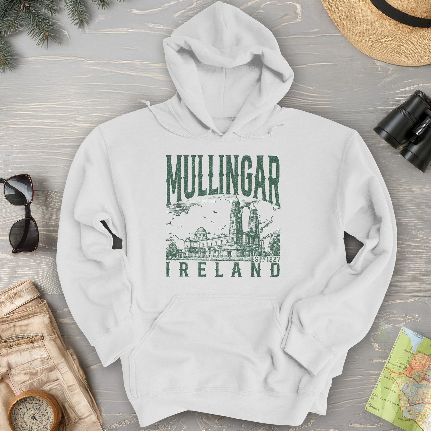 Mullingar Ireland Sketch Hoodie