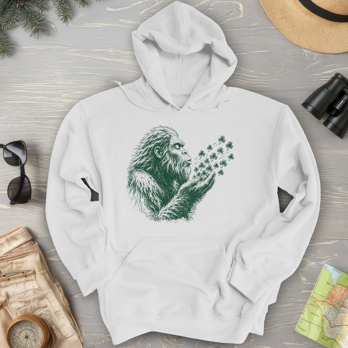 Bigfoot Shamrocks Hoodie
