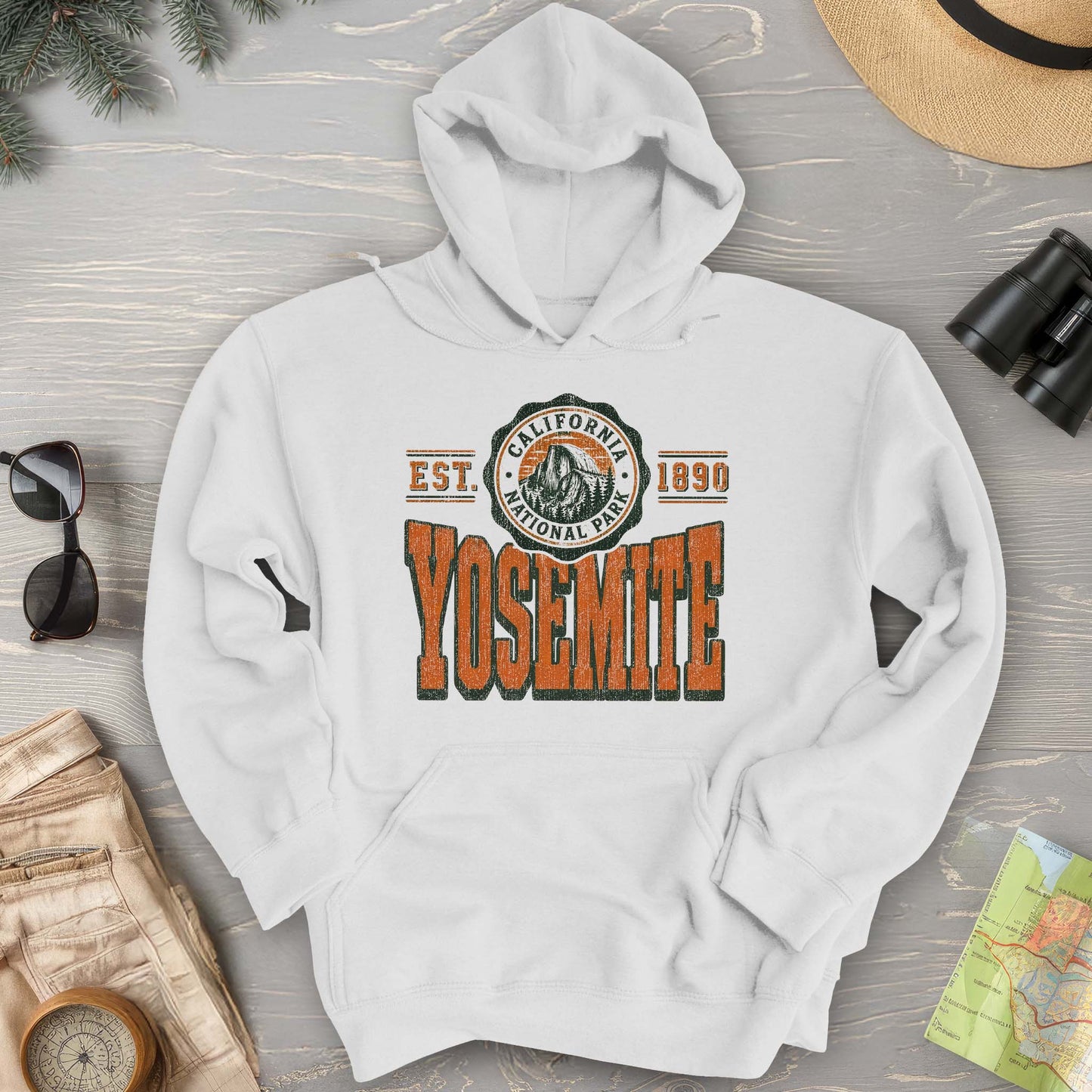 Yosemite Retro Scoop Hoodie - Yosemite_Retro_Varisty_V01