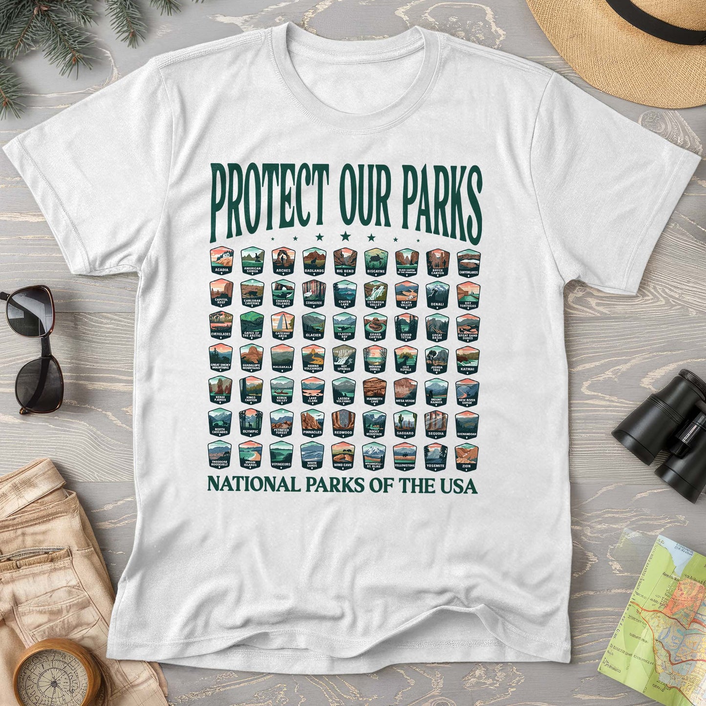 Protect our Parks Badges Comfort Colors T-Shirt