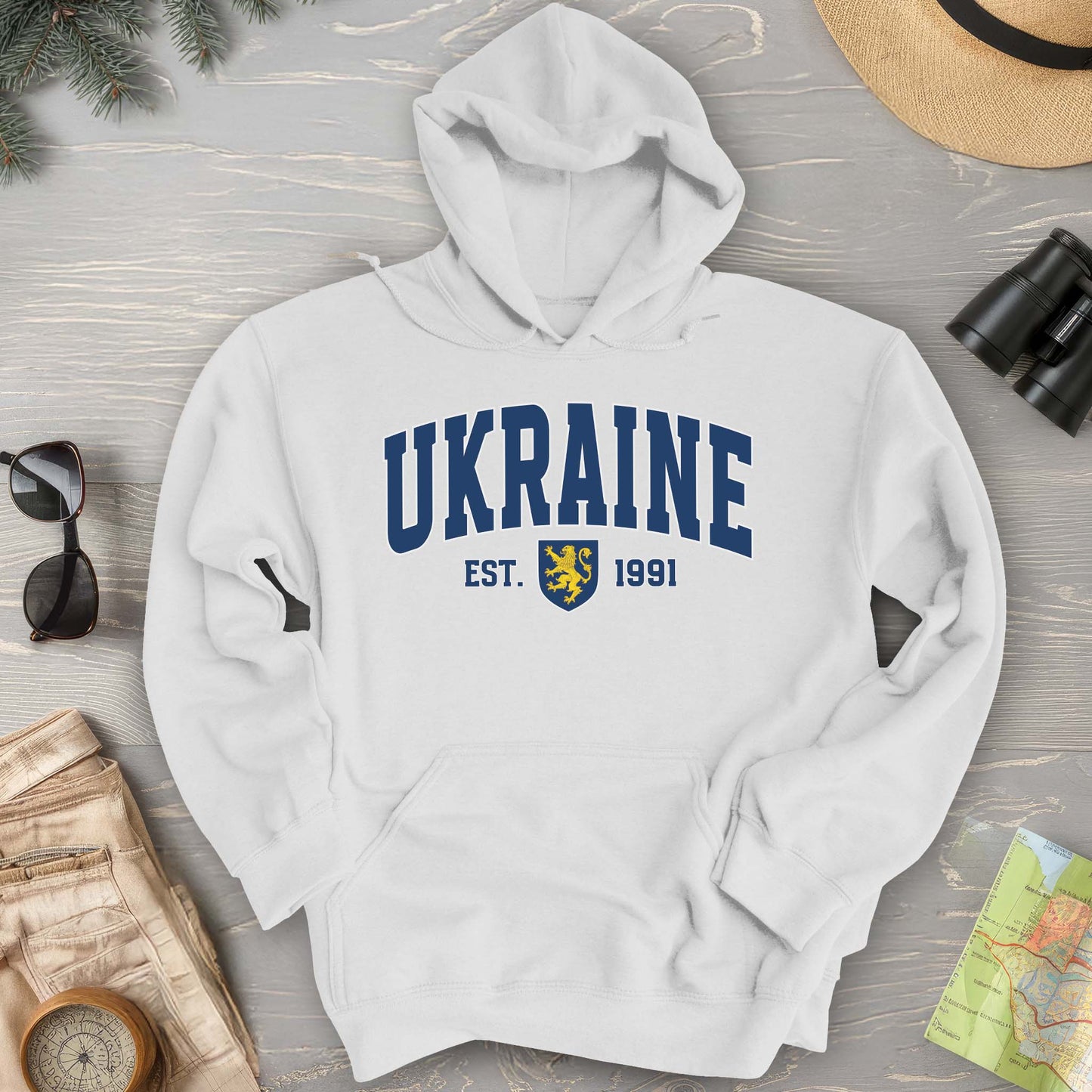 Ukraine Varsity Heraldry Hoodie