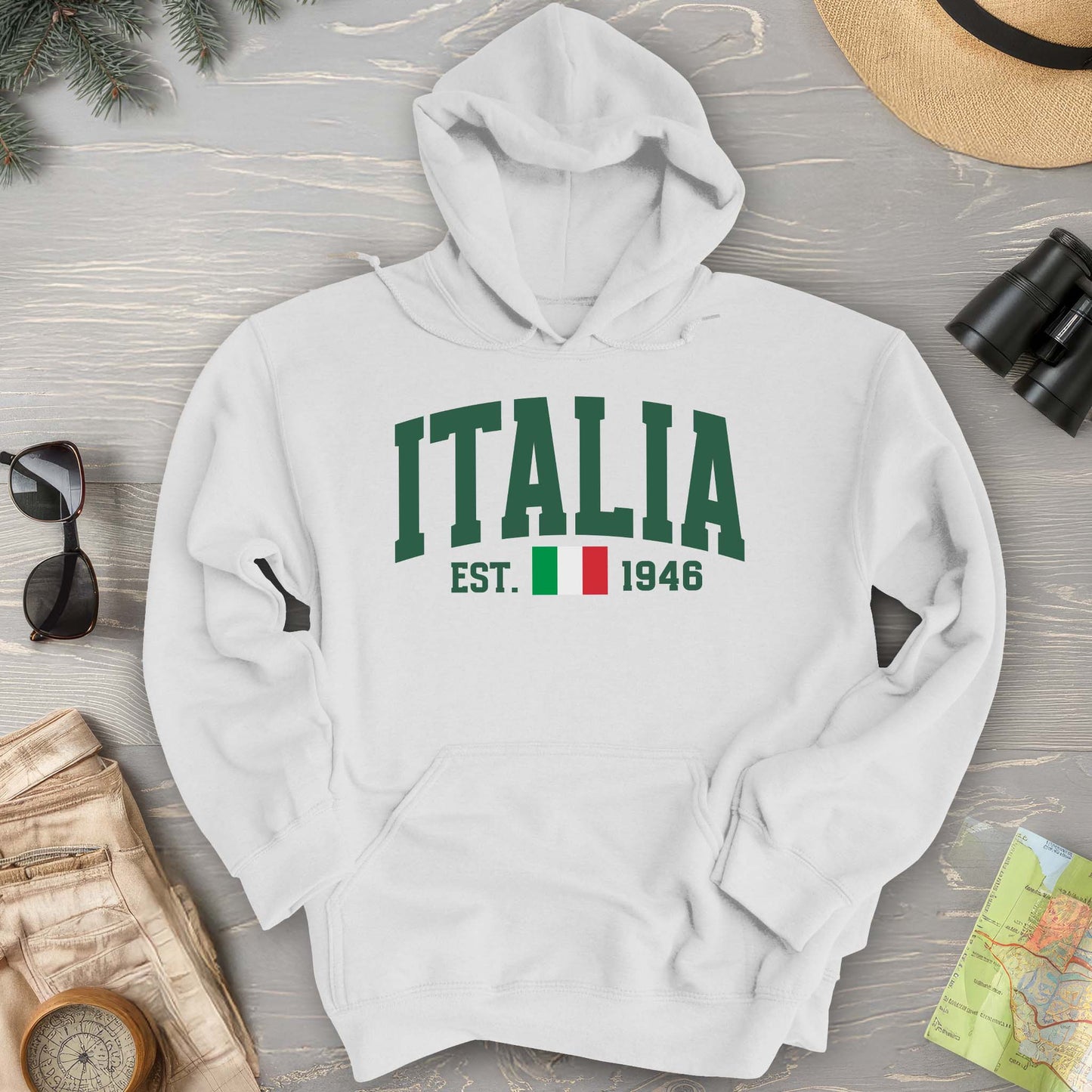 Italia Varsity Flag Hoodie