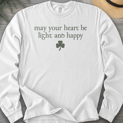 May Your Heart Be Light Comfort Colors 6014 Long Sleeve