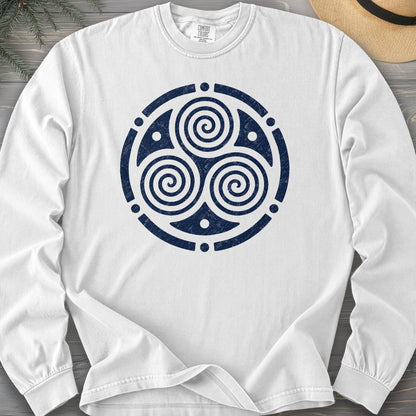 Triskele Circle Comfort Colors 6014 Long Sleeve