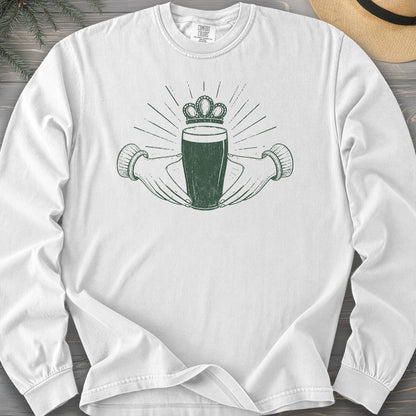 Claddagh Irish Beer Comfort Colors 6014 Long Sleeve