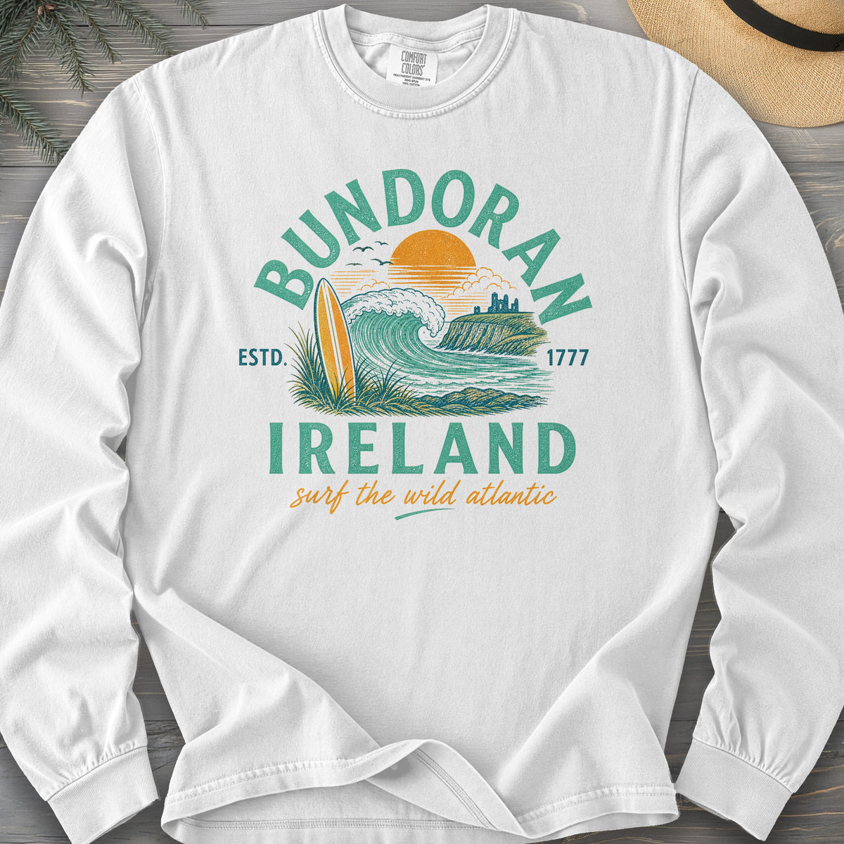 Bundoran Surf Atlantic Comfort Colors 6014 Long Sleeve