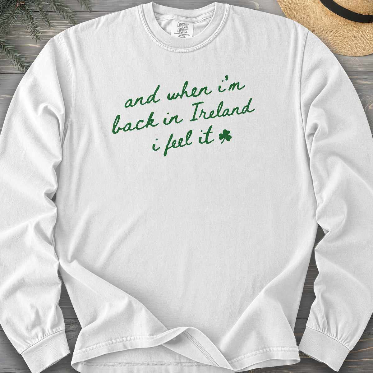 Back In Ireland Comfort Colors 6014 Long Sleeve