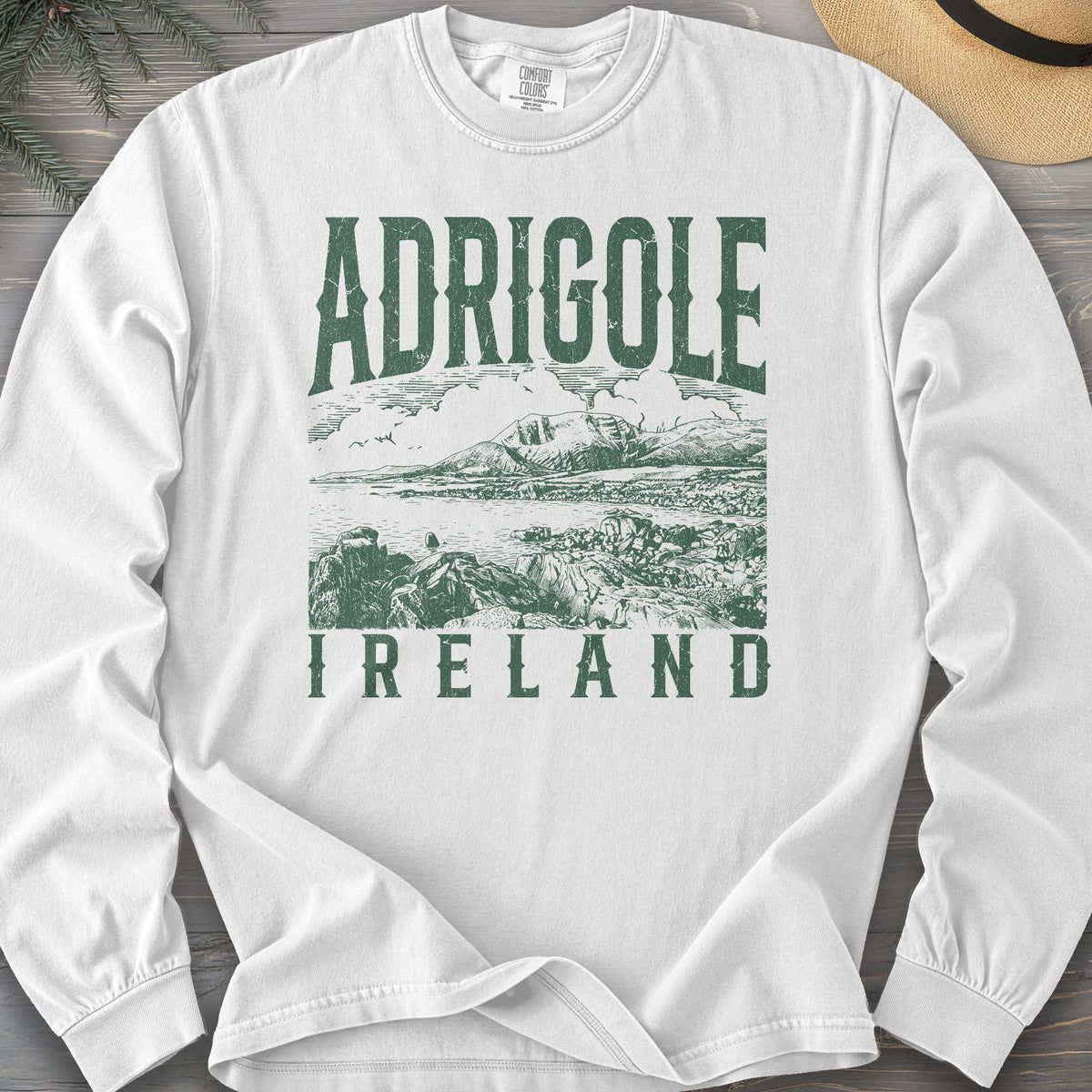Adrigole Ireland Sketch Comfort Colors 6014 Long Sleeve