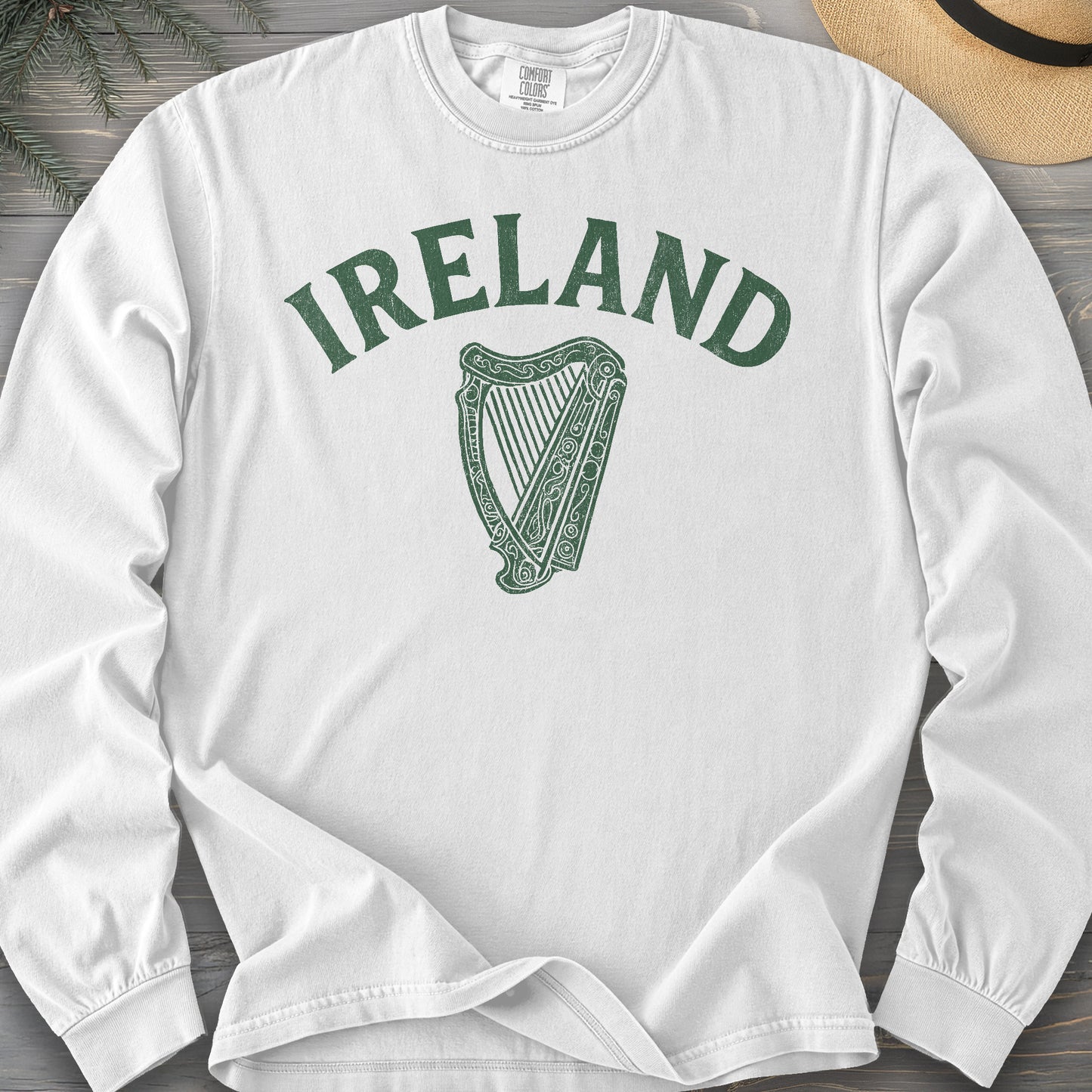 Ireland Vintage Harp Long Sleeve Shirt