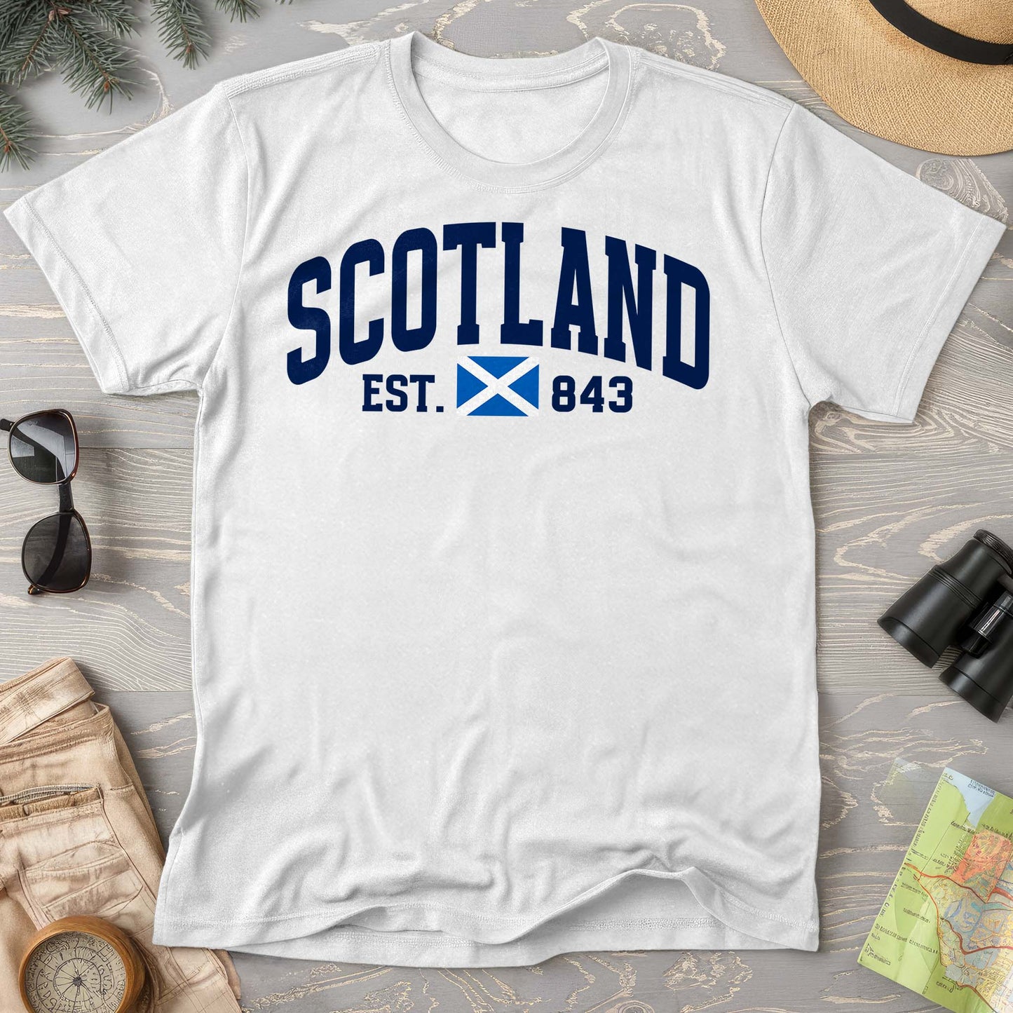 Scotland Varsity Flag Comfort Colors T-Shirt