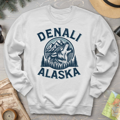 Denali National Park "Vintage Wolf" Crewneck Sweatshirt