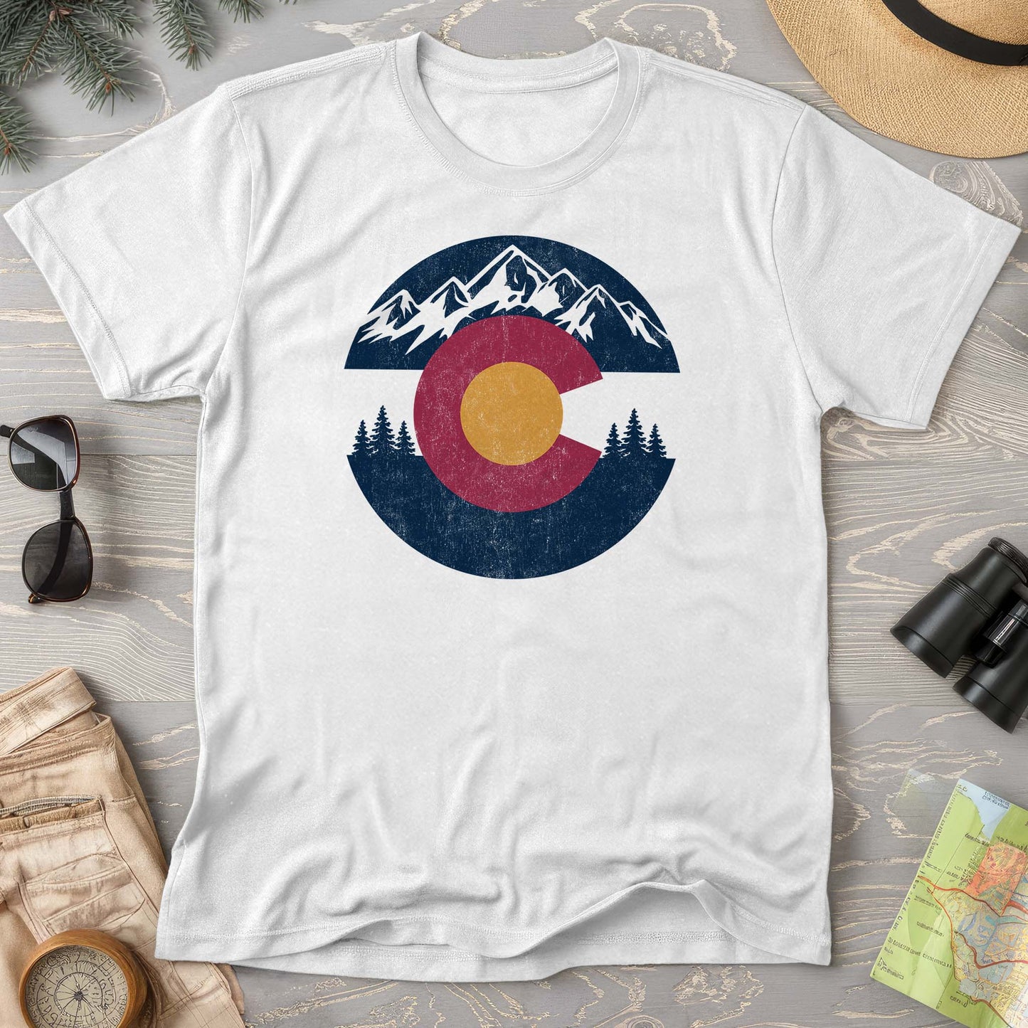 Colorado Badge Textured Comfort Colors T-Shirt