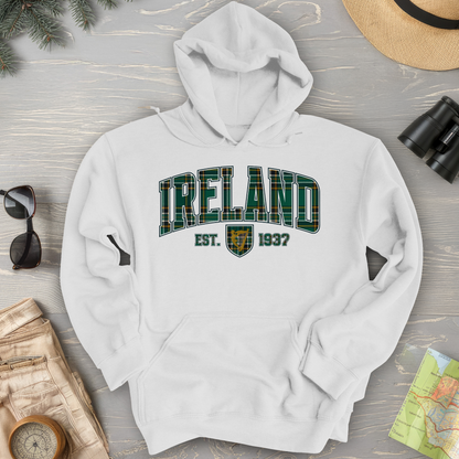 Ireland Tartan Varsity Hoodie