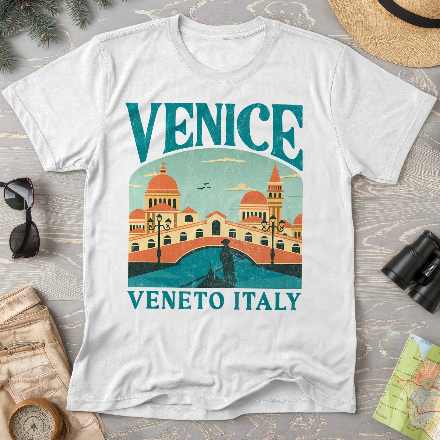 Venice Veneto Italy "Big and Bold" Comfort Colors T-Shirt