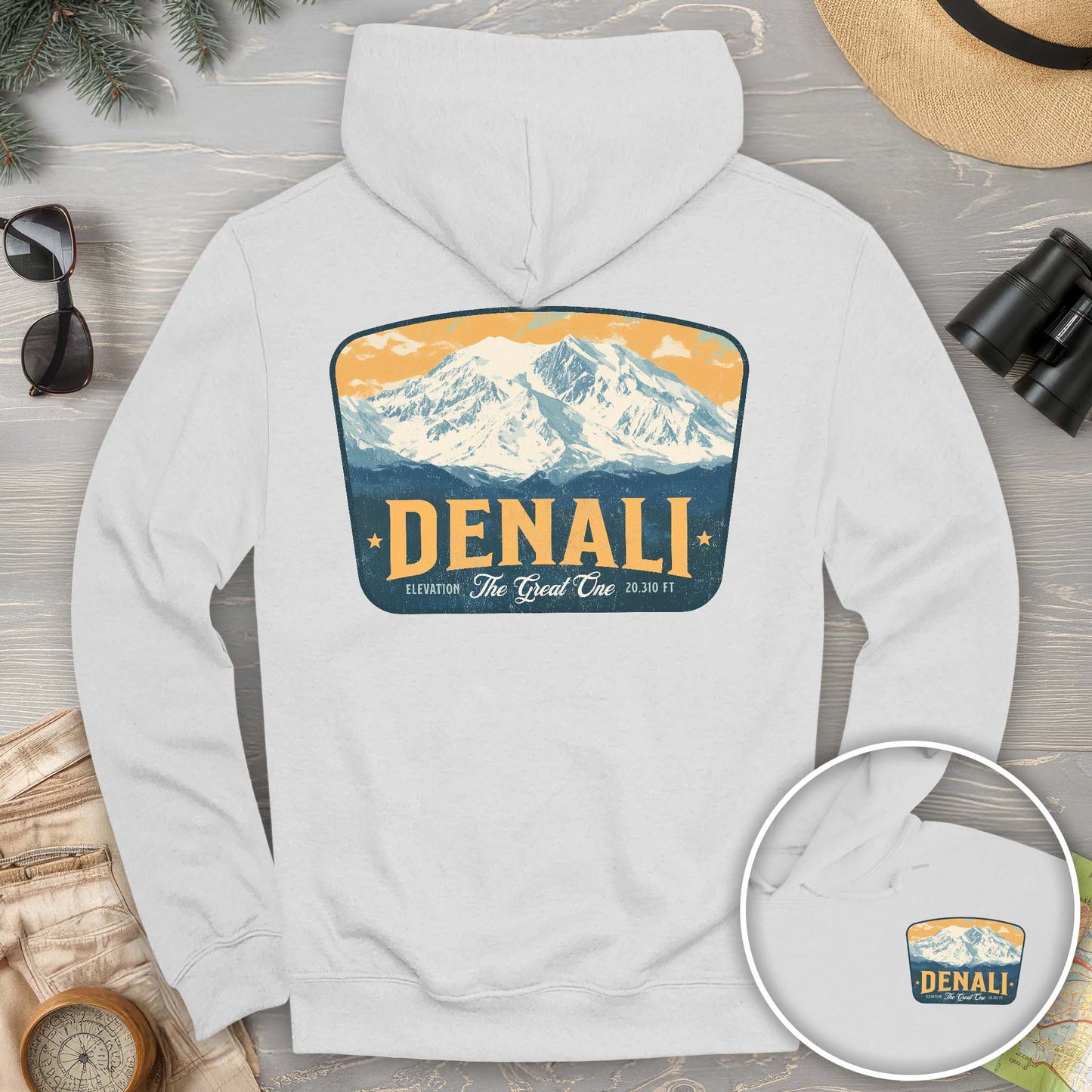 Denali "The Great One" Vintage Badge Hoodie