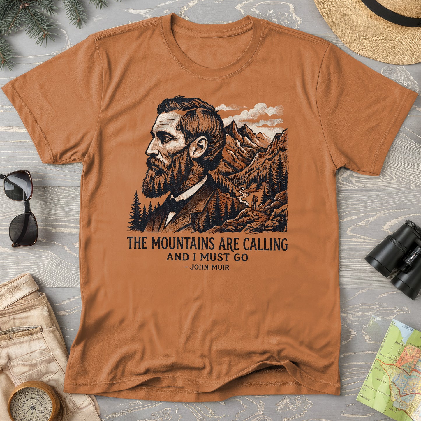Mountains Calling John Muir T-Shirt