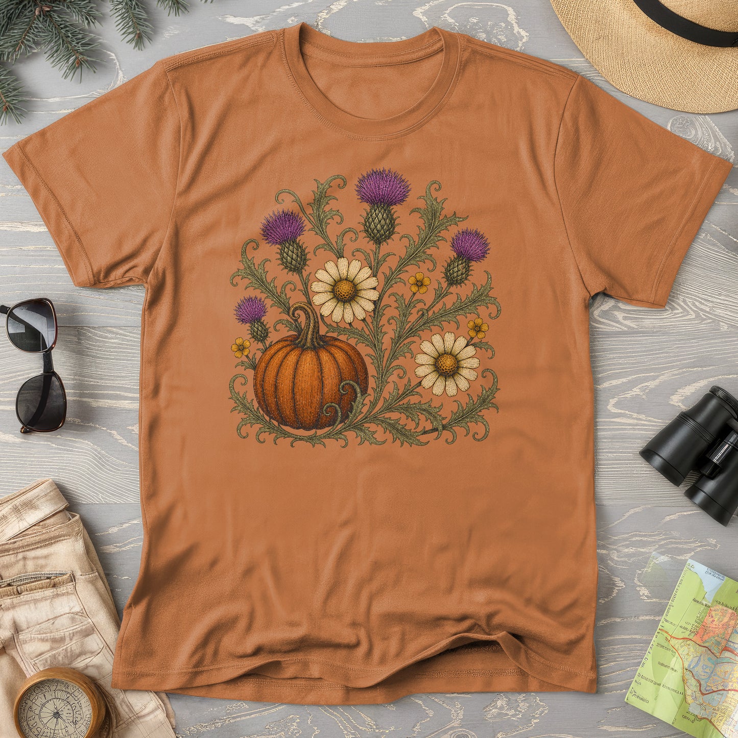 Pumpkin Thistles T-Shirt