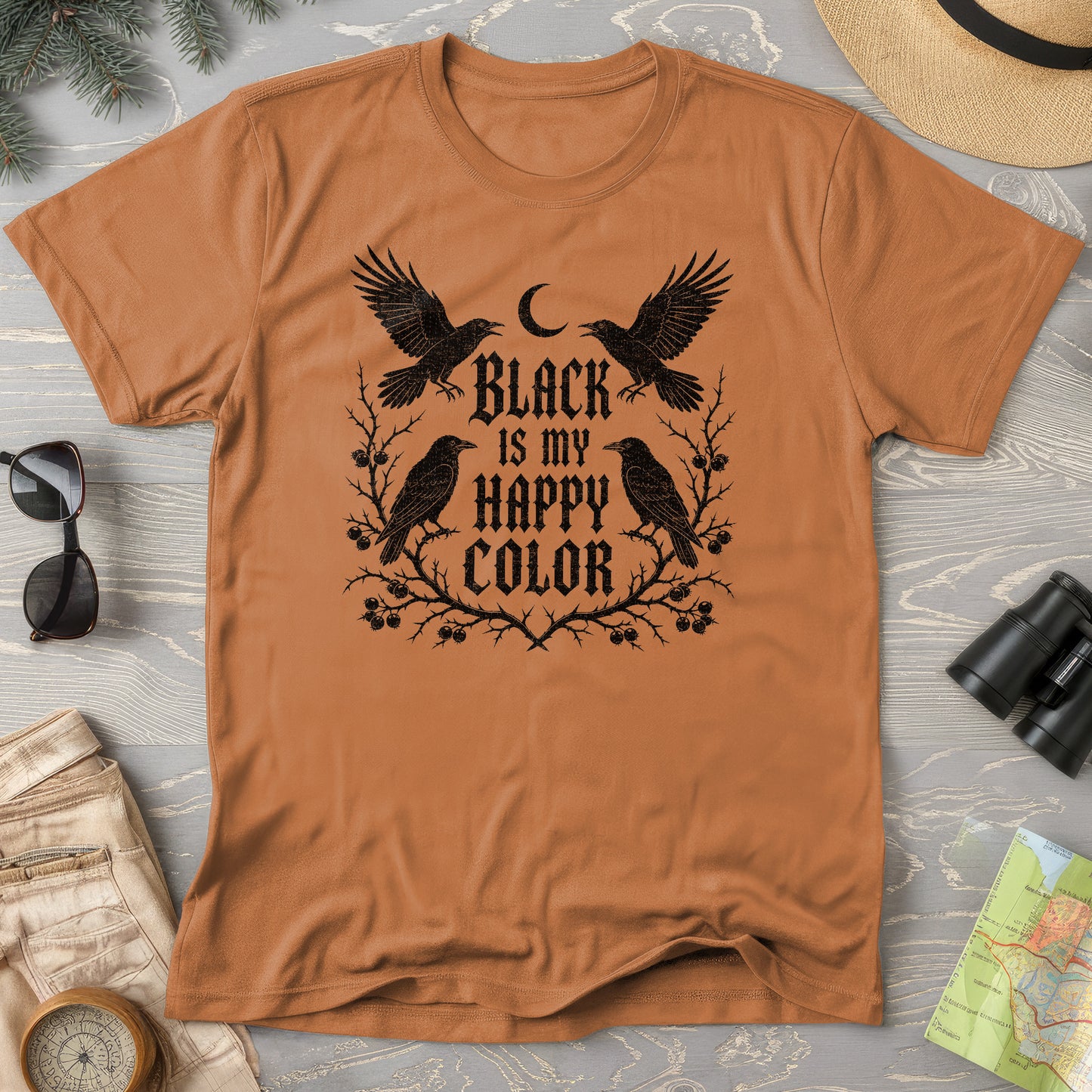 Crow Happy Color T-Shirt