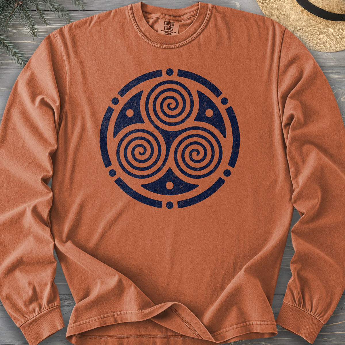 Triskele Circle Comfort Colors 6014 Long Sleeve