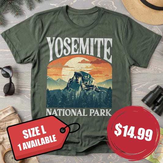 Bargain Bin! Yosemite National Park "Big and Bold" Comfort Colors L T-Shirt