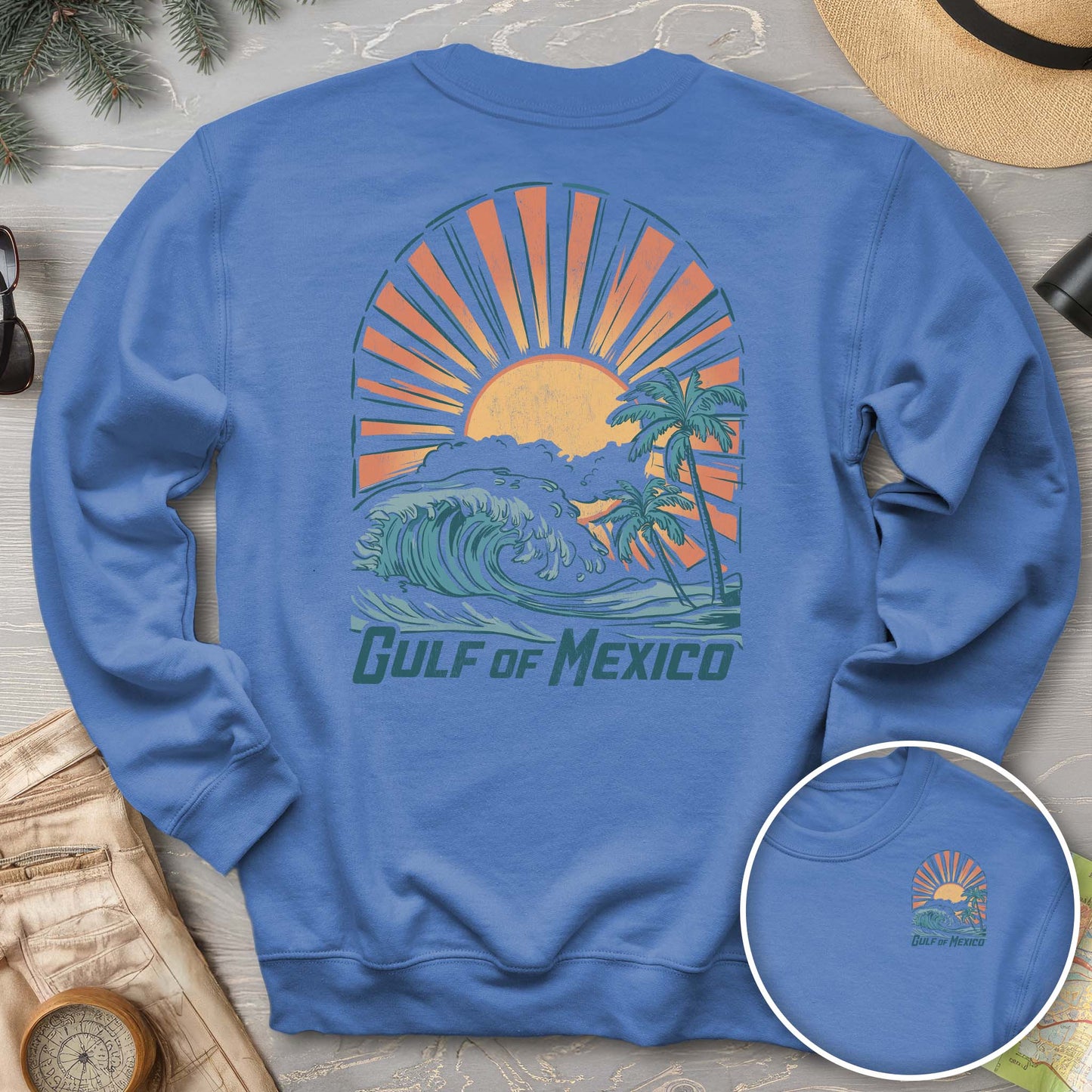 Gulf of Mexico "Sunny Vibes" Crewneck Sweatshirt